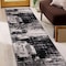 World Rug Gallery Modern Abstract Design Non Shedding Soft Area Rug 2' x 7' Black 402BLACK2x7 - alternate 6